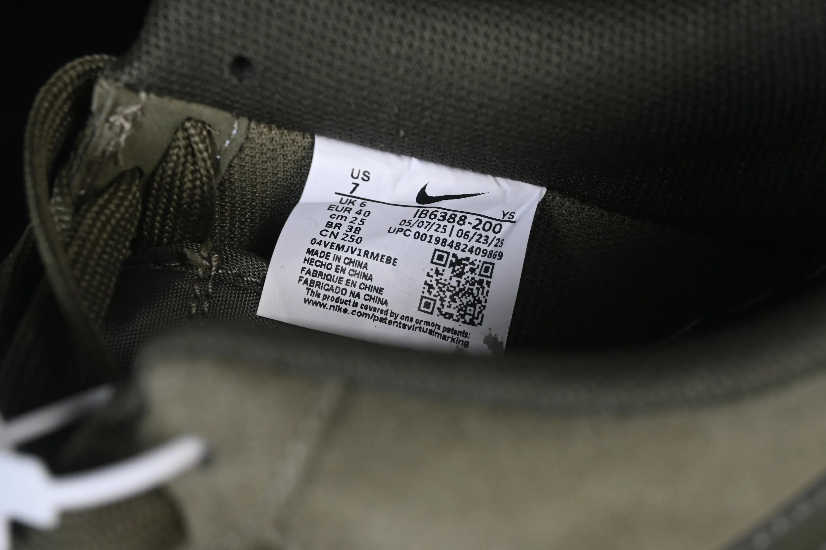 All categories Nk Air Force 1 Air Force series Nk Air Force 1 Low Air Force low-top Nike Air Force 1'07 Low Air Force 1 low-top casual sneakers IB6388-200